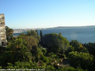 vakantiehuis aan de Cote d'Azur te huur: Aan zee tussen Cannes en Golfe Juan, prachtig uitzicht op de Middellandse Zee en de Cap d'Antibes 