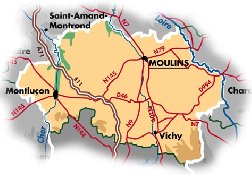 Vakantiewoningen Allier te huur of te koop in de Auvergne