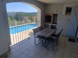 Overdekt terras met bbq