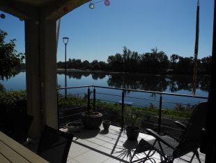 Uitzicht <br>Kijken naar de Tarn vanop het terras
