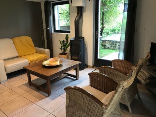 De zithoek in de Jas du Ventoux