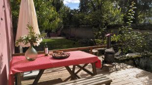 Hier kun je vooral s'morgens genieten van de zon.