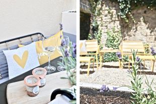 Sfeervolle terrasjes vakantiehuis LOTT Duravel