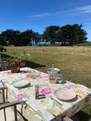 Duintuin met zeezicht