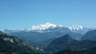 Uitzicht op de Mont Blanc