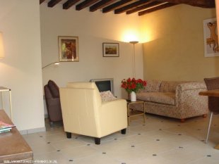 Gîte de Lascabanes, woonkamer, zithoek