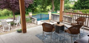 uitzicht vanaf terras