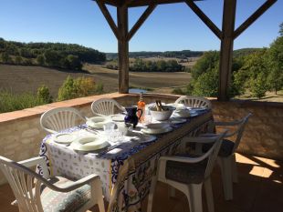 Lunch on the covered terrace