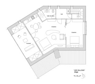 Les Sillons indeling eerste verdieping
