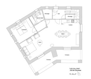 Les Sillons indeling gelijkvloers