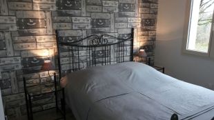 Slaapkamer met bed 140 cm