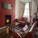 Lounge - With woodburner and chateau view.