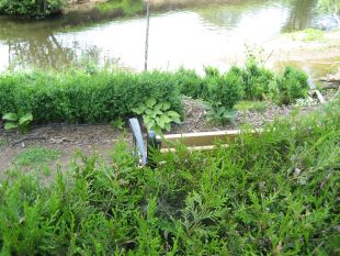tuinbankje aan het water