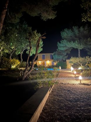 's avonds genieten met de verlichting aan