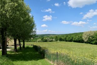 Uitzicht vanaf terras van ons vakantiehuis