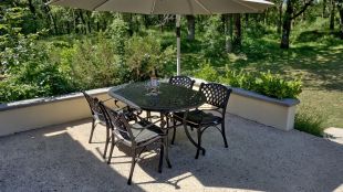 Terras van gite Les Fontanelles