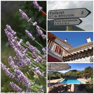 La Grande Terre. Vakantievilla met zwembad. In de Drôme Provence.