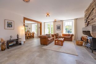 Comfortabele zithoek in landelijke vakantiewoning