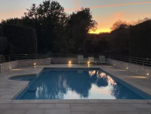 pool by night