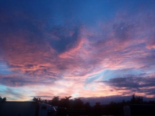 avondlucht vanaf het terras