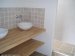 Badkamer 1ste etage, douche, WC, 2 wastafels