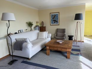 De zonnige, sfeervolle woonkamer