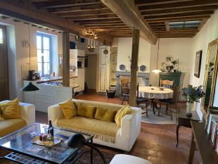 sfeervolle ruime zit- en eetkamer