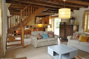 De zitkamer en eetkamer