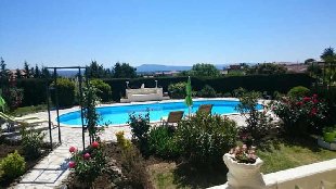 (Vakantie) woning: Mooie, ruime, 6 persoons vakantiewoning met grote tuin, privé zwembad, sauna en uitzicht. te huur in Herault (Frankrijk)