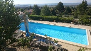 (Vakantie) woning: Prachtig uitzicht, ruime 6 persoon villa, privé zwembad en privacy gelegen in een geweldig mooi landschap. te huur in Herault (Frankrijk).