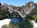 de rivier de Ardèche en de Pont