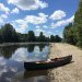 Even pauze bij een tocht op de Dordogne