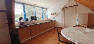 Gite la Montagne - Le coeur Du Moulin <br>Keuken met keramische kookplaat