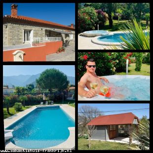 Vakantiehuis: Claire Fontaine - Met twee Apartementen Zuid Frankrijk in de provincie  Languedoc-Roussillon met gemiddeld 300 dagen zon. Zwembad en jacuzzi - Sauna
