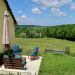 Terras achter de gîte <br>Terras achter de gîte