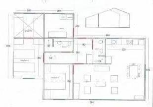 plattegrond van het huis