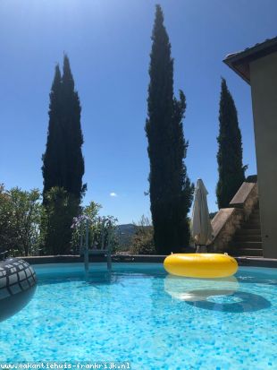 Villa in Frankrijk te huur: Geweldige vakantievilla met zwembad, apart gastenverblijf en spectaculair uitzicht in Valousset, Ardèche (07) 