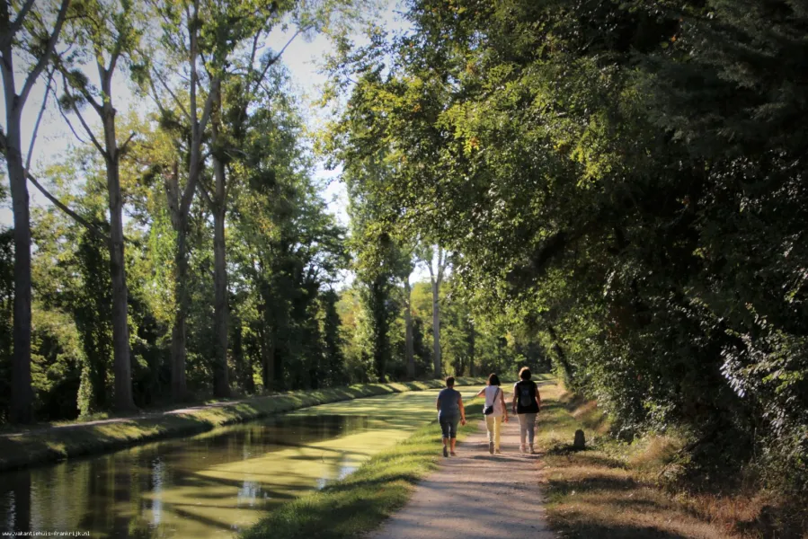 Fietsen of wandelen langs het canal de Berry.