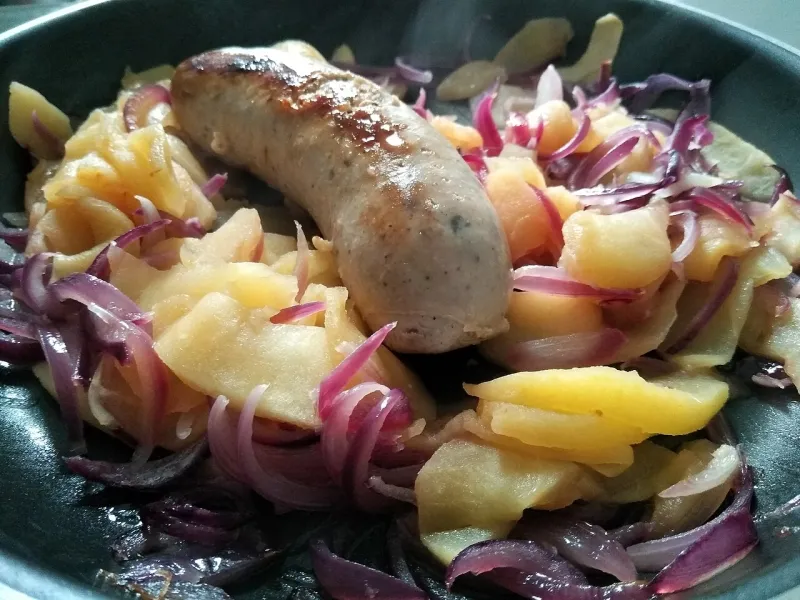 Boudin blanc uit Rethel, een specialiteit van de Ardennen.