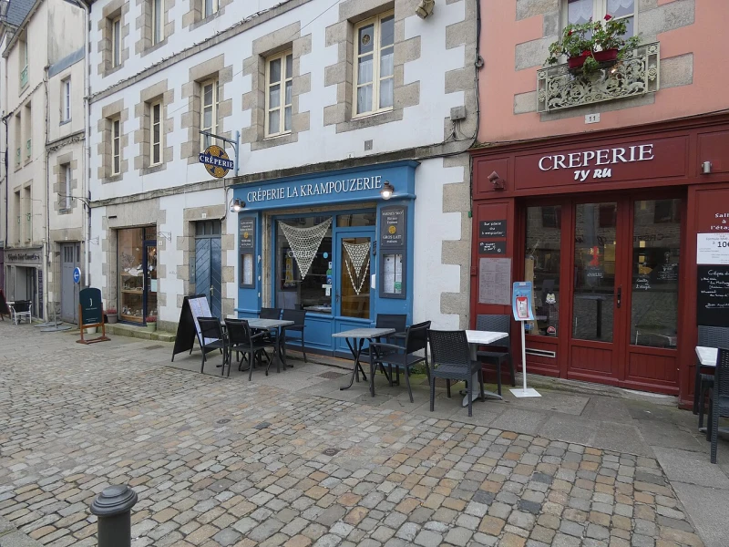 Een gezellige crêperie in het centrum van Quimper
