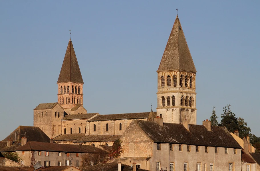 De Kathedraal van Saint-Philibert in Tournus