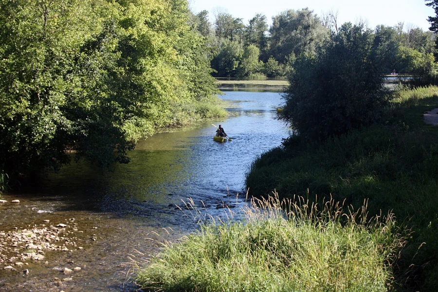 Kanovaren op de Saône