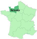 Normandie kaart